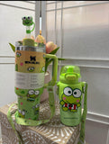 keroppi water bottle and keroppi stanley 40 oz w/topper 3 pcs