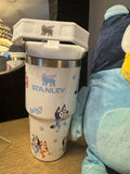 Bluey set 20 oz  cup and plushie