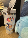 Bluey set 20 oz  cup and plushie